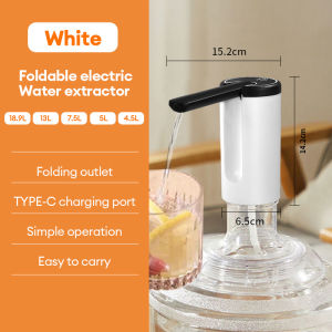 Automatic Water Dispenser Pump Foldable Hidden Water Outlet USB Charging Rechargeable Portable Water Bottle Dispenser Pump With 50CM Water Pipe 可折叠抽水器 电动饮水泵