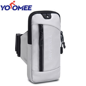 Yoomee Waterproof Arm Bag Men Women for Phone Money Keys Outdoor Sports Arm Package Bag with Headset Hole Running Bodybuilding Arm Band