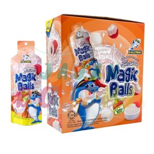 ~NEW~ 600G / 12X60G DOLPHIN MAGIC BALLS APPLE / GRAPE / LYCHEE / STRAWBERRY JELLY SNACK HALAL