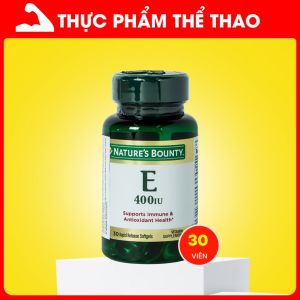 Viên Uống Natures Bounty Vitamin E 400IU (30 viên) - Hỗ Trợ Làm Đẹp Và Chậm Quá Trình Lão Hóa Da