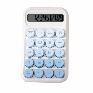 WUSUO Transparent Design Electronic Calculator 10-digit Display Gradient Color Mechanical Keyboard Calculator Multifunctional Large Buttons Mechanical Calculator Office Use