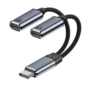 Usb C Splitter Loại C giắc cắm đôi 100W thiết bị sạc nhanh Cáp chia Loại C Nam để đôi nữ cáp cho điện thoại