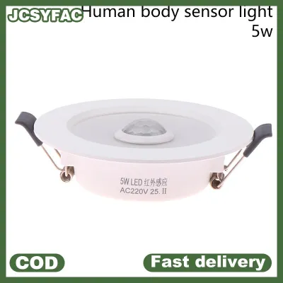 JCSYFAC Cảm biến chuyển động tại chỗ Led Downlight lamparas 220V Ánh Sáng Trần 5W 7W 9W ấm lạnh trắng Bảng điều chỉnh ánh sáng cho hành lang cầu thang kho
