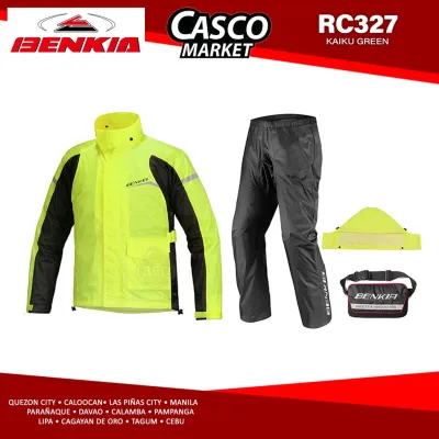 BENKIA RC327 UNISEX HEAVY DUTY MOTORCYCLE RAINCOAT MOTORCYCLE RAINCOAT WATERPROOF JACKET PANTS