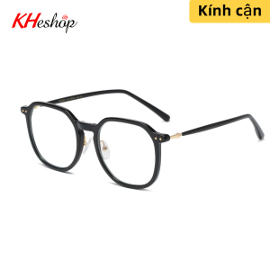 Kính Cận Thời Trang đủ độ chống ánh sáng xanh bảo vệ mắt gọng to bản trơn dày phù hợp gương mặt vuông mã Y0802 - kheshop