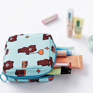 Polocat Waterproof Tampon Storage Bag Cute Sanitary Napkin Bag Portable Cosmetics Earphone Data Cable