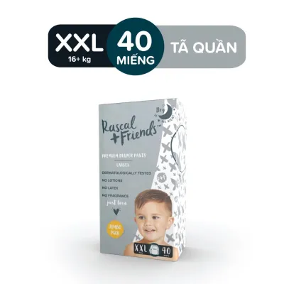[HCM] Tã/bỉm dán/quần Rascal + Friends size M58/L52/XL46/XXL40 (Susu500)