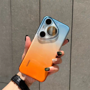 Transparent Gradient Color Hard PC Phone Case For Huawei Pura 90 80 70 Pro Max Lightweight Protection Ultra Thin Bumper Cover