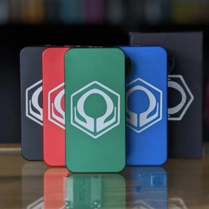 Hexohm R57 HexOhm v3 Box Mod Anodized Black Blue Green Red Splatter Powder Coat ...