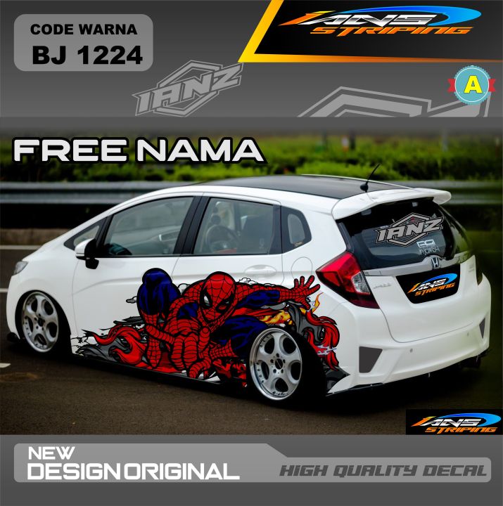 VARIASI DECAL STIKER MOBIL NEW DESAIN / STICKER MOBIL HONDA JAZZ AYLA