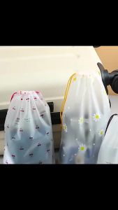 [OKLIFE. SG]Waterproof Shoe Storage Bags with Drawstring Travel Shoe Organizer Pouch for Sneakers & Footwear