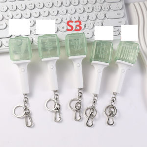 KPOP ENHYPEN Light Keychain Yang Jungwon Lee Heeseung Jay Jongseong Park Jake Sim Silicone Keychain Light Stick Pendant Keyring Bag Accessories Birthday Gift