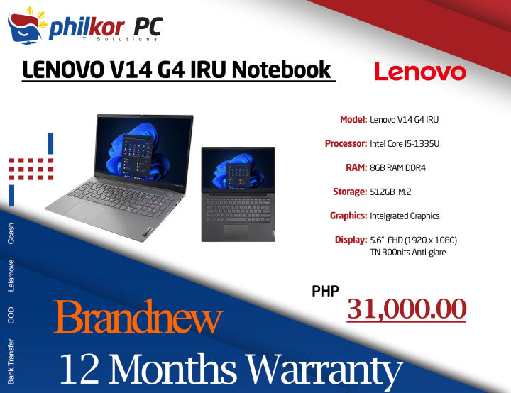 LENOVO V15 G4 IRU Notebook i5- 1335U 8GB DDR4 512GB FHD