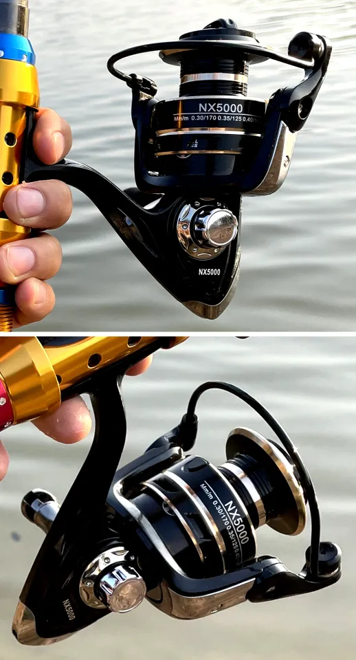 GHOTDA Fishing Reel Spinning Metal Spool Stainless Steel Ball