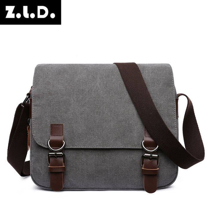 Canvas messenger bag mens hotsell