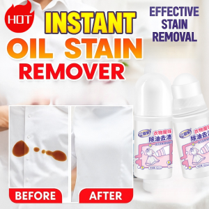 Stain Removal Magic Beads for Clothes Portable Oil Grease Spot Cleaner Roll-On Pen Waterless Fabric Stain Remover Laundry Stains Stain Removal Beads Oil Spot Cleaner Waterless Fabric Cleaner
