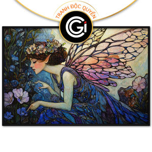 Tranh cô tiên chủ đề bảo vệ môi trường và niềm tin hy vọng.Tranh treo tườngdán tường trang trí nội thất.CGI-1210