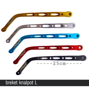 L knalpot pangkon knalpot L breket knalpot L panjang 25cm almunium cnc universal bracket knalpot honda yamaha suzuki kawasaki matic bebek kopling kufa varian