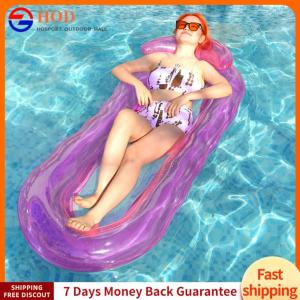 【Outdoor】Mattress Mattress Portable Water Hammcok Lounger PVC พับเก็บได้พร้อมกับ Backrest ที่แขนฤดูร้อนปาร์ตี้ชายหาดสำหรับผู้ใหญ่
