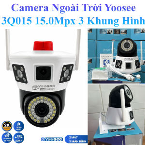 Camera Ngoài Trời Yoosee 15.0Mpx 2 Mắt Kép 3 Khung Hình 3Q015 Có Hú Còi Báo Động Và Đàm Thoại 2 Chiều
