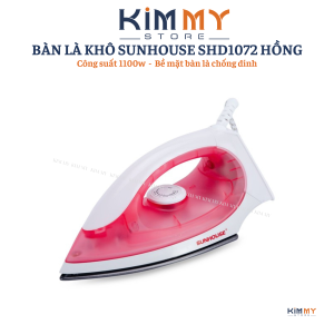 BÀN ỦI KHÔ SUNHOUSE SHD1072 BÀN LÀ KHÔ SUNHOUSE - Hàng Chính Hãng BẢO HÀNH 12 THÁNG