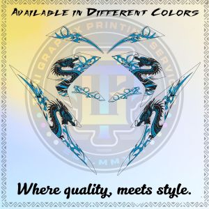 HONDA BEAT 110i V3 NEO DRAGON CONCEPT DECALS (TRANSPARENT)