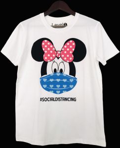 Kaos wanita dewasa motif Minnie masker LD94 / baju dewasa / kaos dewasa / COD