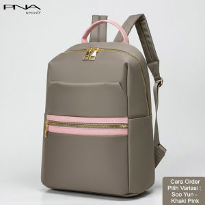Peonia PNA SOOYUN Water Resistant Ransel  Tas Wanita Punggung  Kantor Kerja Sekolah Kuliah Outdoor Trendy Fashion Style Travel Casual Backpack Anak Remaja Perempuan Selempang Cewek Bag