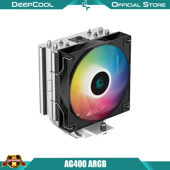 DeepCool AG400 ARGB single tower 120mm CPU cooler (R-AG400-BKANMC-G-1 ...