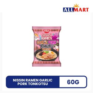 Nissin Ramen Garlic Pork Tonkotsu 60g - AllMart Online Grocery