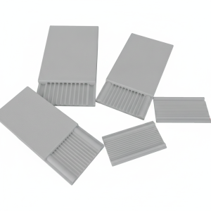 LONGB 4PCS Nhựa Dụng cụ tạo viên gel đất sét Bề lăn có rãnh Cấu trúc trượt Máy làm hạt gel Có thể tái sử dụng Con lăn trang trí móng tay Định hình bằng đất sét gel