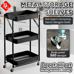 BG Rak Penyimpanan Troli Susun Shelves Metal Storage