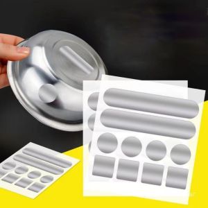 1 Sheet Waterproof Aluminium Foil Repair Tapes High Temperature Resistant Self-adhesive Pots Adhesive Tape Aluminum Foil Paster Cuttable Repair Pot Patches Sticker Stop Leak