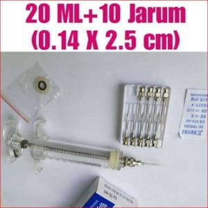 Spuit 20ml BONUS 10 pcs Jarum Ukuran 7G 9G 12G 14G 16G Ayam Kambing Bebek Sapi Kerbau Babi