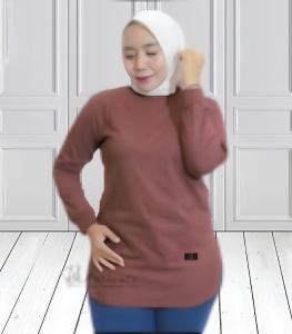 Kaos Oversize Wanita Jumbo OVAL BLOUSE KAOS KATUN COMBED 24s Blouse Korean Style Kekinian Polos