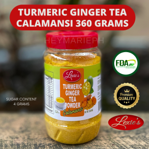 Lexies Organic Turmeric Ginger Tea Powder with Calamansi 360 grams