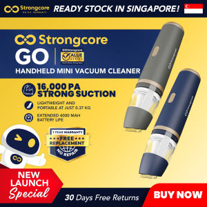 Strongcore GO 16000Pa Suction Power Mini Vacuum - 370g Lightweight 4000mAh Battery Washable HEPA