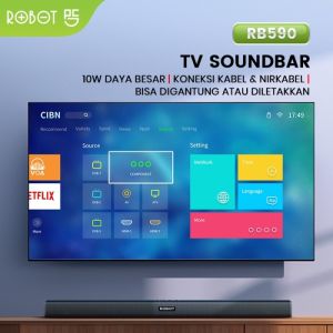 SPEAKER SOUNDBAR TV ROBOT RB-590 WIRELESS BLUETOOTH 5.3 HOME THEATER