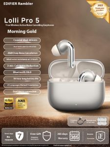 Edifier LolliPro5 Bluetooth Earphones Active Nois e Reduction Wireless In Ear High Quality Sports