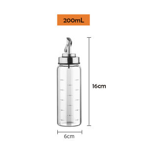 Zeekea Soy Sauce Oil Dispenser BottleHigh Borosilicate Glass Leakproof Container With Auto Cap Stopper Non-Slip