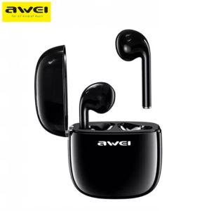 Awei T28 TWS Stereo Smart Wireless Bluetooth Earbuds with Charging Case Waterproof Earbuds