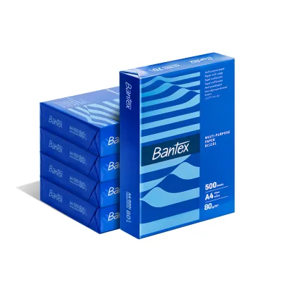 Bantex กระดาษ กระดาษถ่ายเอกสาร ขนาด A4 หนา 70 แกรม จำนวน 500แผ่น จำหน่าย 1แพ็ค 5 รีม Copy Paper
