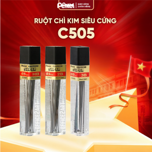Ruột bút chì kim Pentel C505 2B ngòi 0.5mm 12 ruột/tuýp