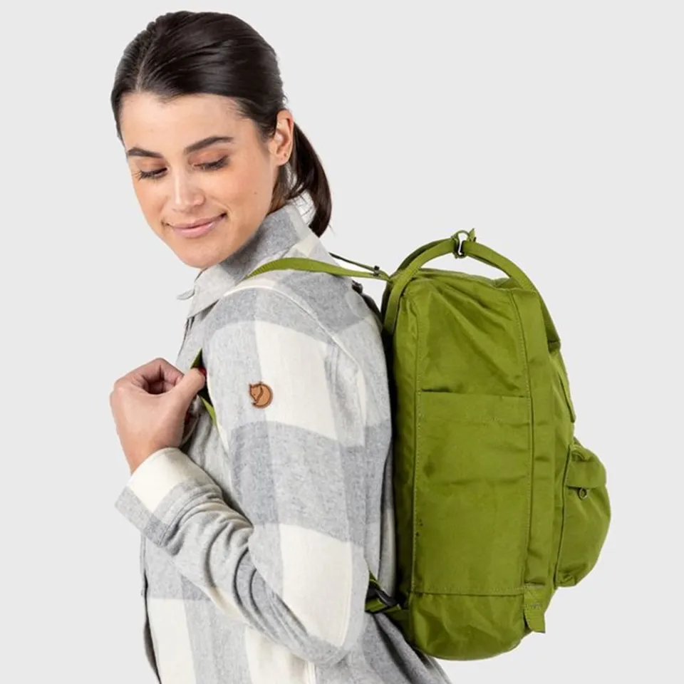 Fjallraven Re-Kanken Backpack Dark Olive Unisex Knapsack With