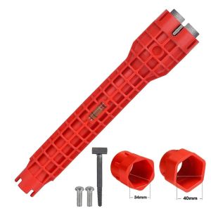 8in1 Anti-slip Multifunctional Wrench ABS Alloy for Sink Faucet Pipe Bathroom Repair