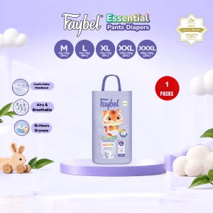 Faybel Baby Pants Diapers (Pampers) L 48pcs | 1 Pack / 3 Pack / 6 Pack / 8 Pack / 9 Pack | Disposable Soft Leak Proof Breathable