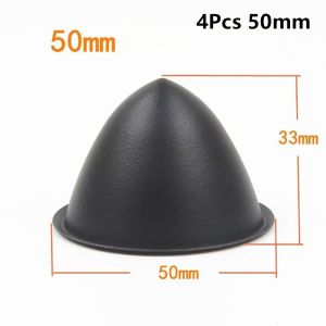 LUMIQLO 1/4Pcs 35/40/45/50mm Speaker Dust Cover Tip PP Coned Dust Caps Durable Black Protective Sleeve Speaker Repair Parts Accessories