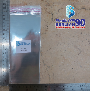 8 x 18 cm Plastik Opp 18 micron ( Tipis ) isi 100 lembar untuk Pengemasan Makanan Aksesoris dan Barang Kecil