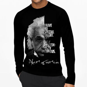 ALBERT EINSTEIN | Kaos Lengan Panjang Pria & Wanita | Distro | Sablon | Murah | Produk Lokal | CIAO.ID
