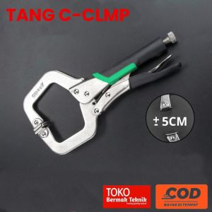 Tang Jepit Catok Kunci Mini Locking Plier C Clamp Swivel Lock 6.5 inch